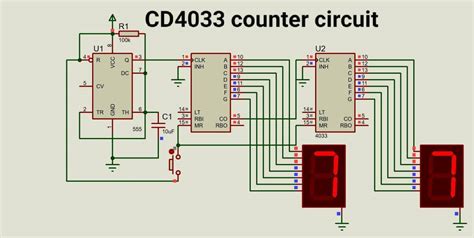 cd4033 counter circuit|Johnson Counter: How to use IC CD4033 .